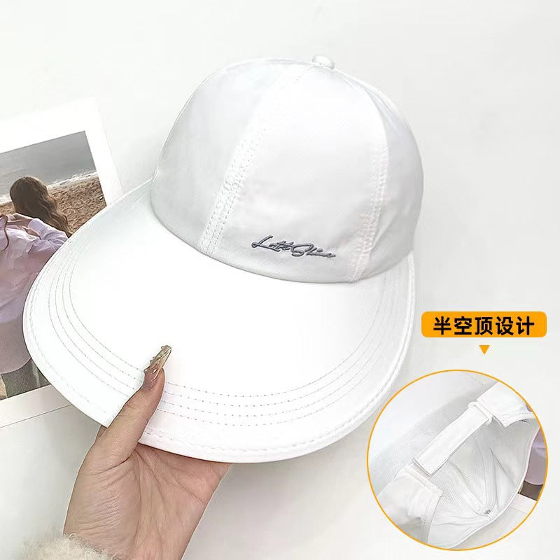 Wholesale Sun protection hat for women in summer with enlarged brim, light, breathable and quick-drying cap